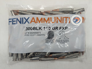 .300 Blackout 110gr FXP (VMAX) (100 ct.)